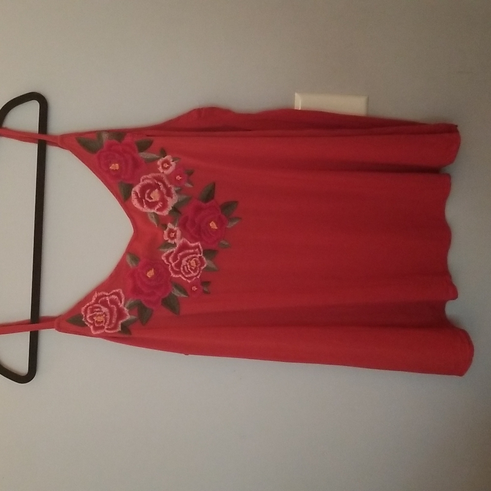 Torrid Embroidered Floral Tank